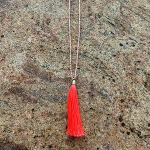 J Crew orange necklace